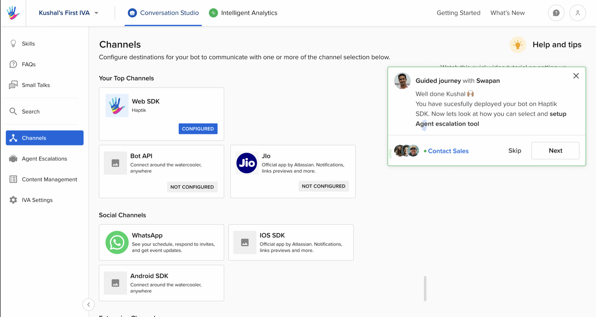 Conversation Studio UI 2